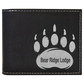 Personalized Laserable Leatherette Bi-Fold Wallet w/Flip ID Display