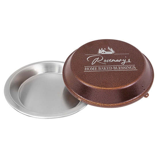 9" Aluminum Pie Pan with Personalized Lid