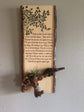 Memorial Plaque with Live Air Plants on Driftwood - Add Personalization